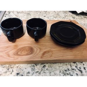 Black Demitasse Cups
